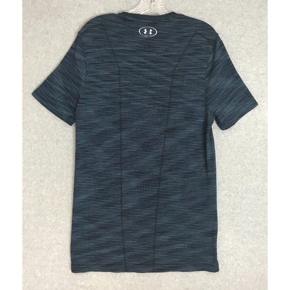 Hurley T-Shirt Men's Medium Black Blue Striped Logo Surfer Skateboard Tee - Picture 3 of 8